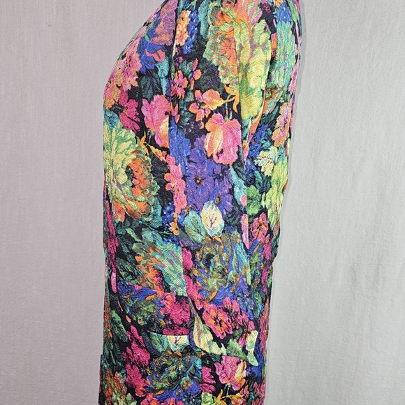 Anthropologie HD In Paris Multicolor Floral Shift Dress Women XXS Front Pockets - Picture 6 of 15